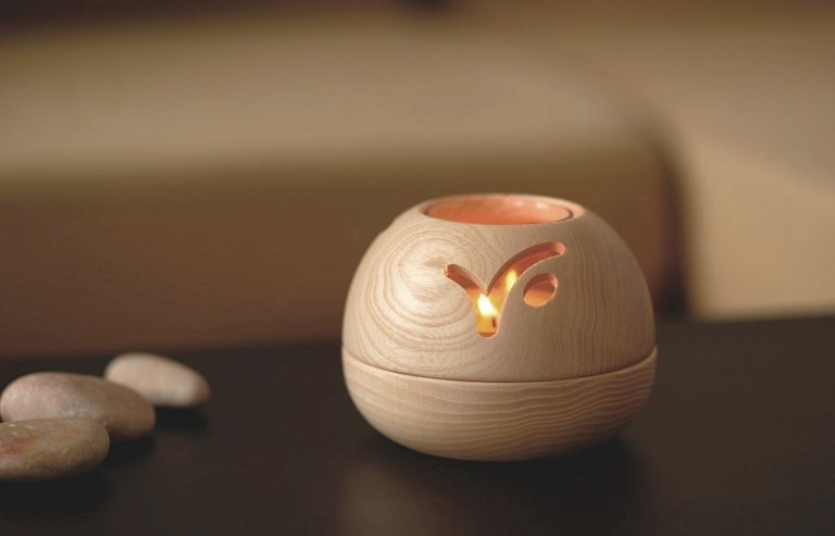 Diffuseur d'huiles essetielles photophore modèle Véga coloris naturel