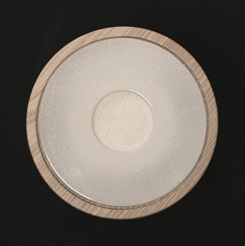 Diffuseur modèle Alizé avec le coton et le couvercle en verre Diffuseur modèle Alizé vue de dessus avec le coton et le couvercle en verre