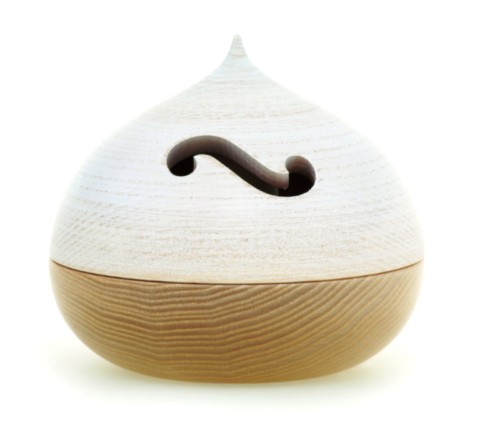 Diffuseur et veilleuse Bastet bois naturel et blanc brossé