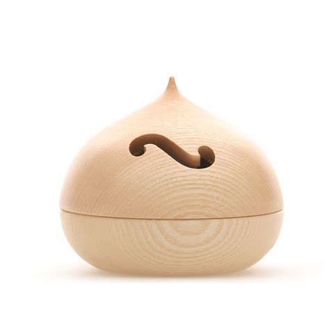 Diffuseur d'huiles essentielles et veilleuse modèle Bastet coloris bois naturel