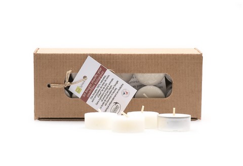 Bougies contrôlées biologiques chauffe-plats