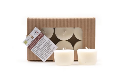 Boîte de 6 bougies biologiques