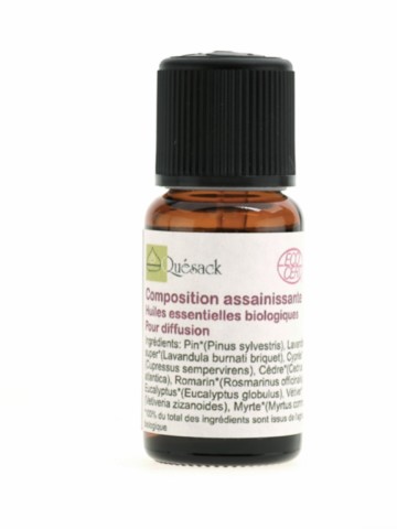 Composition Assainissante Huiles essentielles contrôlées biologiques 