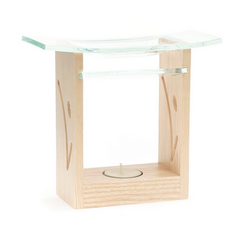 Diffuseur d'huile essentielle et pour fondant parfumé modèle Naos coloris naturel