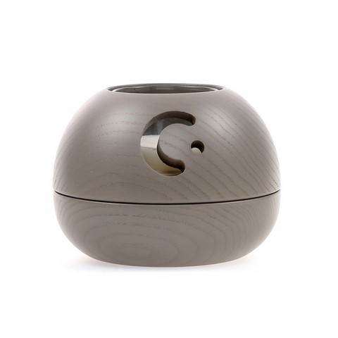 Photophore modèle Orion coloris gris taupe Diffuseur d'huiles essentielles photophore modèle Orion coloris gris taupe