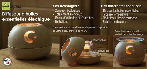 PLV information utilisation du diffuseur d'huiles essentielles